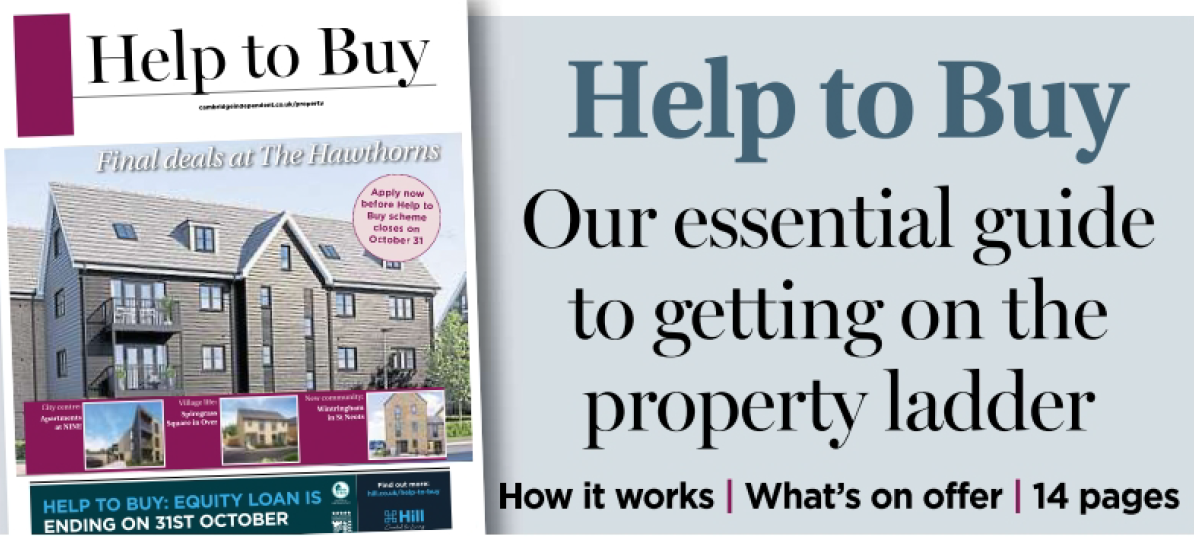 Magazine advertisement page showcasing the help to buy scheme