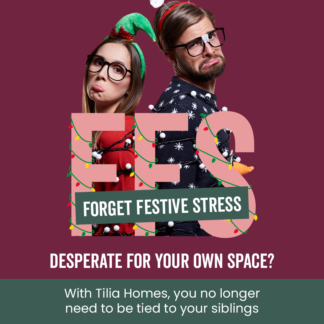 Tilia homes 'Forget Festive Stress' campaign page