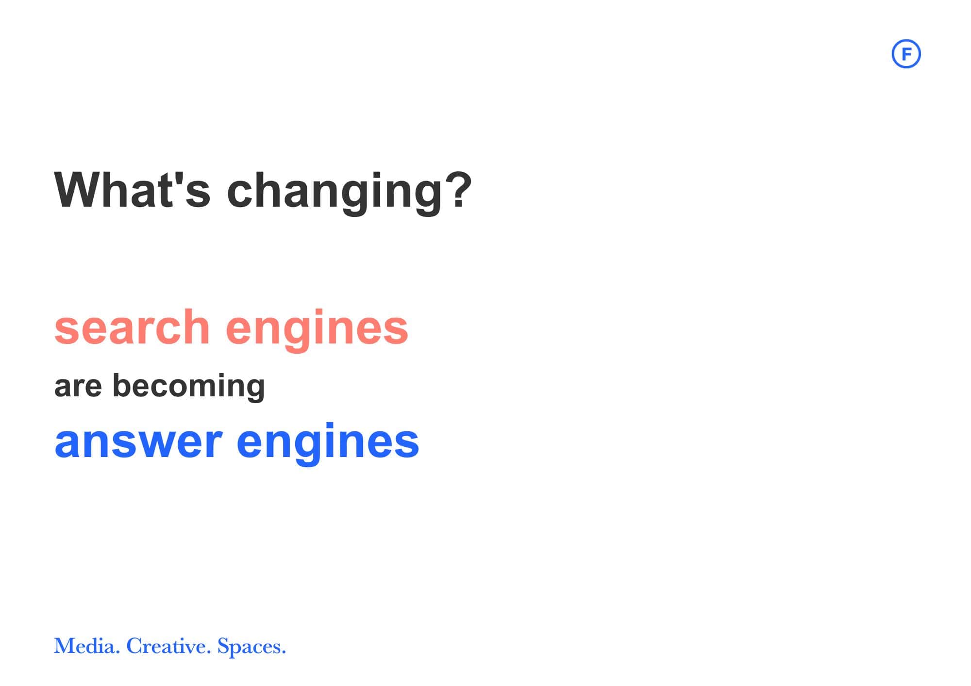 What's changing in SEO - infographic | Search Engines are becoming Answer Engines